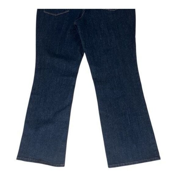 Faded Glory Women Blue Denim Bootcut Jeans Plus Size 18P Organic Cotton Stretch - Picture 8 of 14